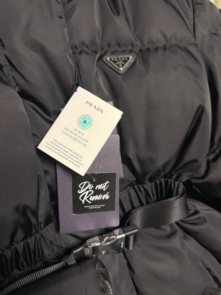 [40] 프라다 25fw 여성 포켓 벨트 패딩 새상품--6