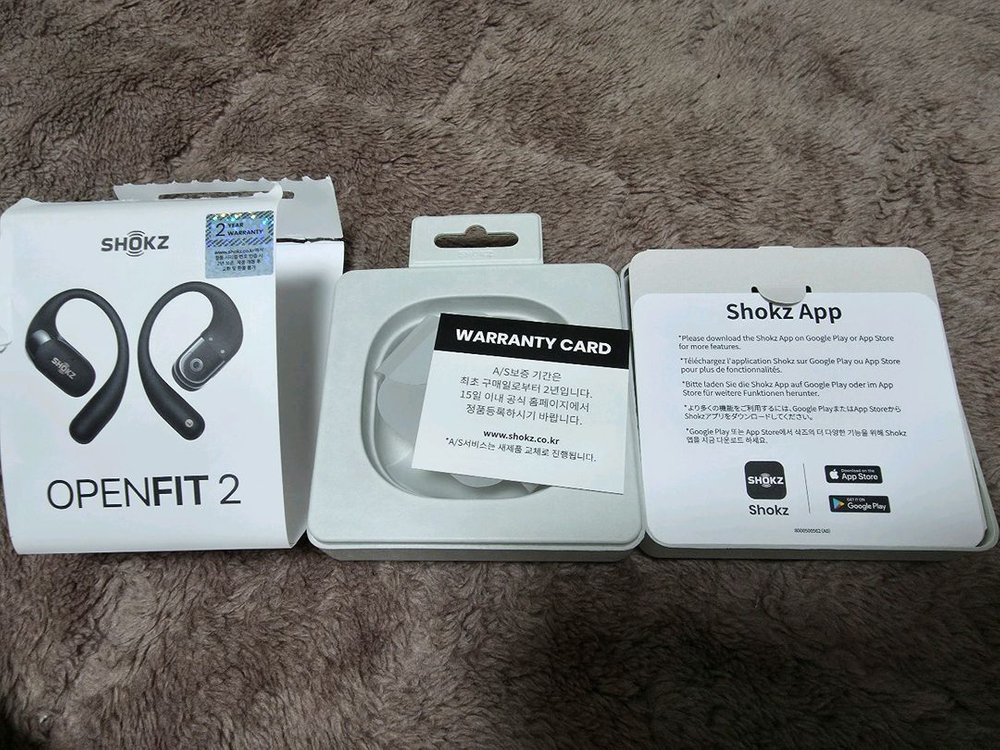 샥즈 오픈핏2팝니다(+@로 샥즈 오픈닷원 교환가능--1