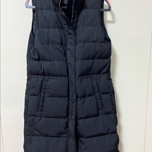 띠어리 롱패딩조끼