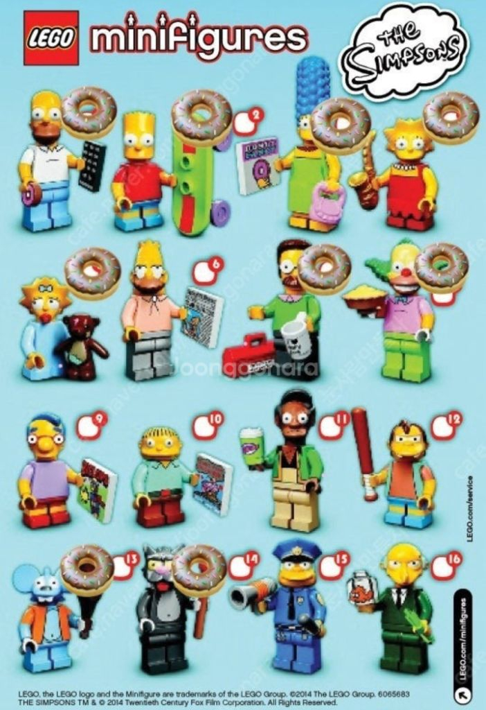 심슨 미니피규어 시즌1 미피 9종 팝니다--1