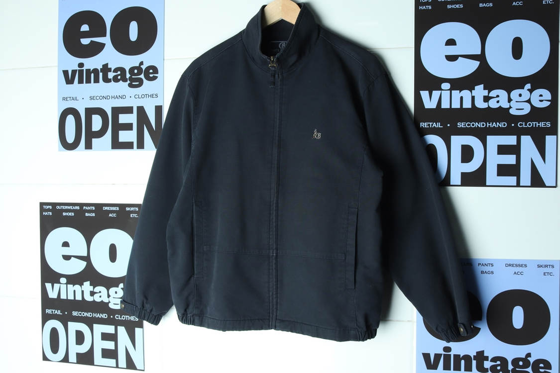 (M-L) 까르뜨블랑슈 집업 바람막이 점퍼자켓 90s--1