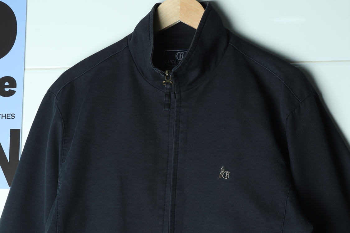 (M-L) 까르뜨블랑슈 집업 바람막이 점퍼자켓 90s--2