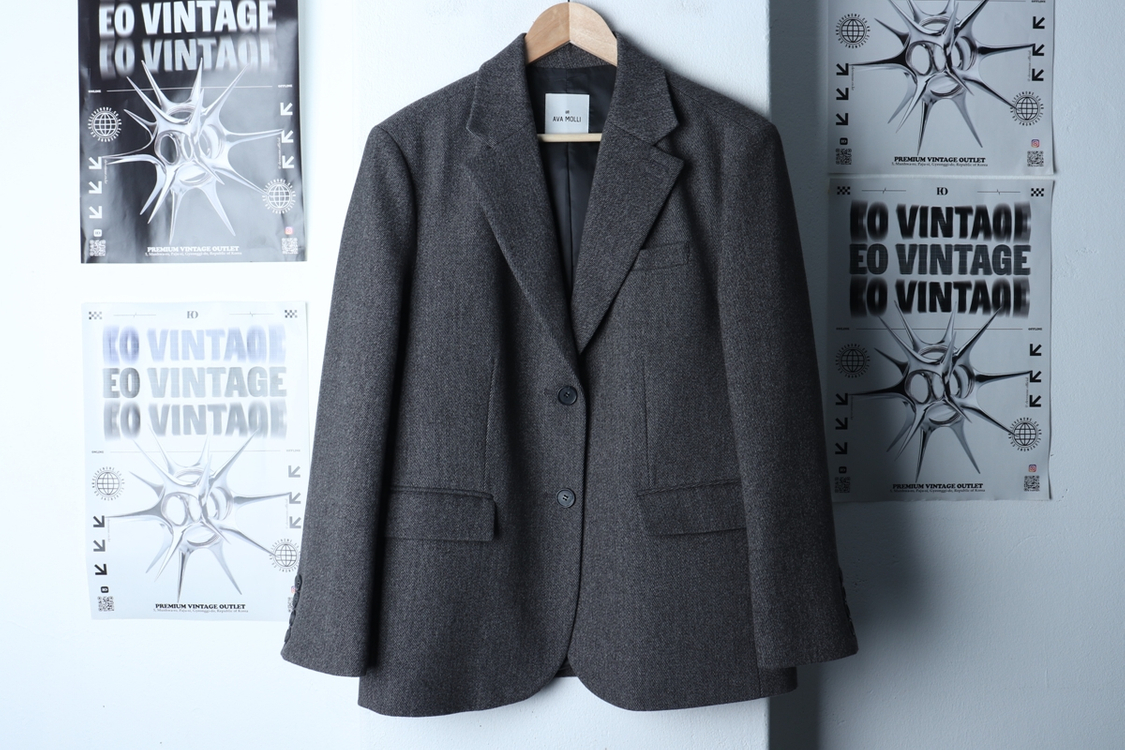 W(M-L) 아바몰리 정장 슈트 자켓 블레이저 싱글--1