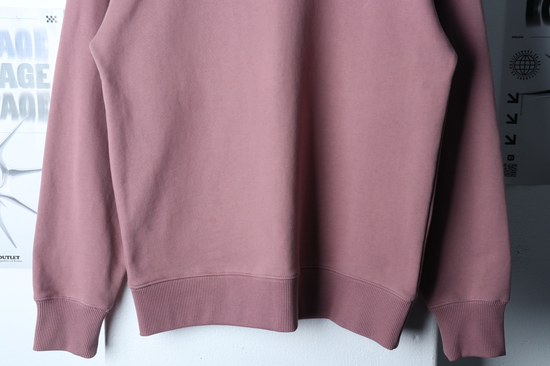 (M-L) 로맨틱 파이어리츠 맨투맨 티셔츠 무지 핑크--3