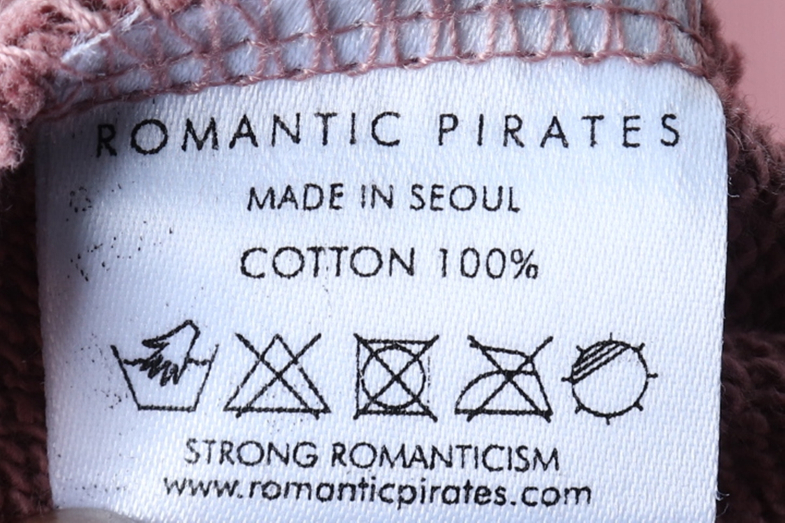 (M-L) 로맨틱 파이어리츠 맨투맨 티셔츠 무지 핑크--5