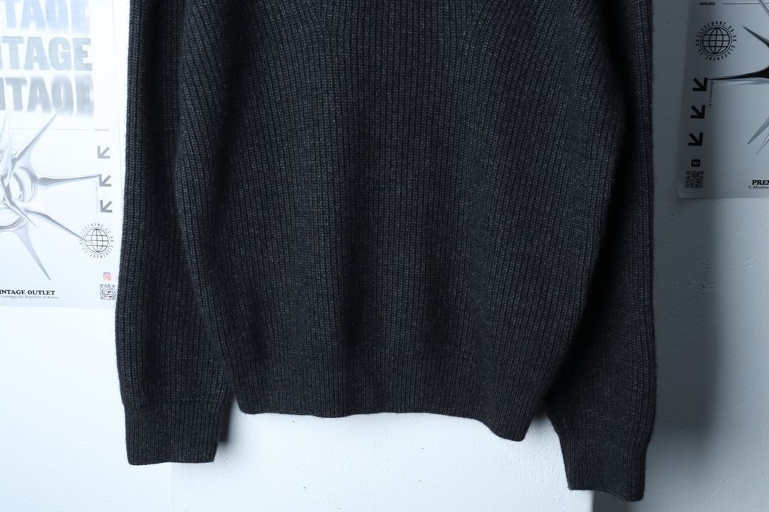 (L-XL) 쿠어 니트 무지 다크그레이 울 캐시팝 이미지