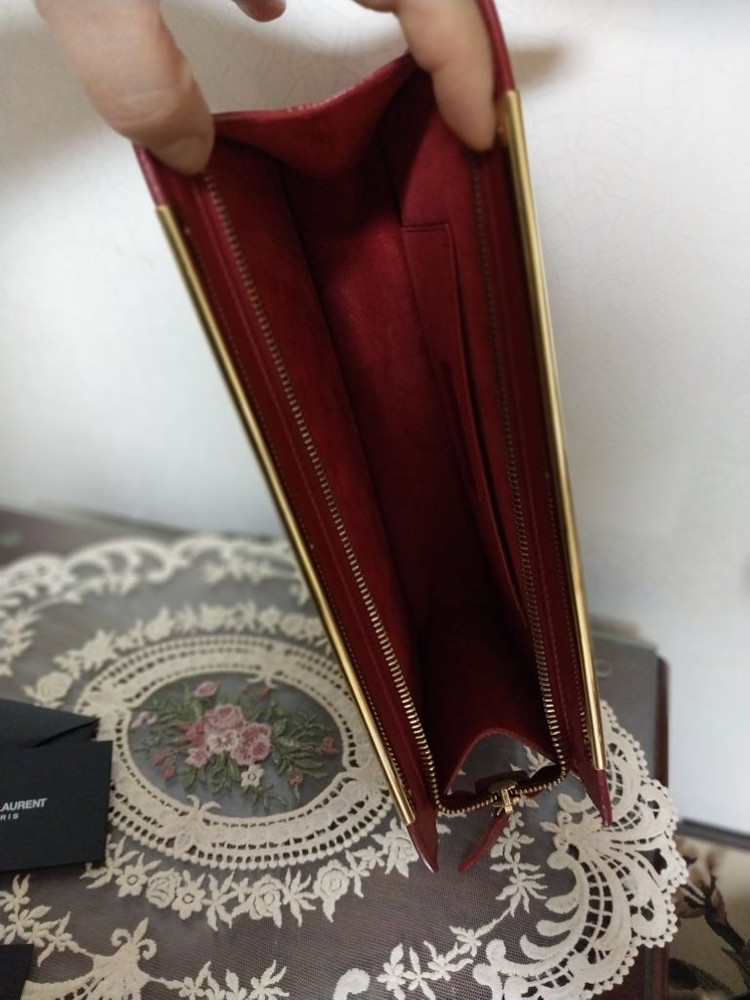 정품생로랑클러치--3