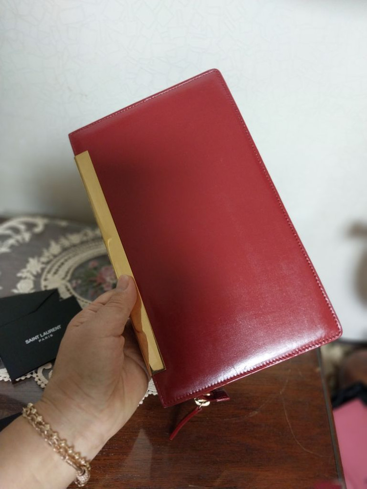 정품생로랑클러치--7