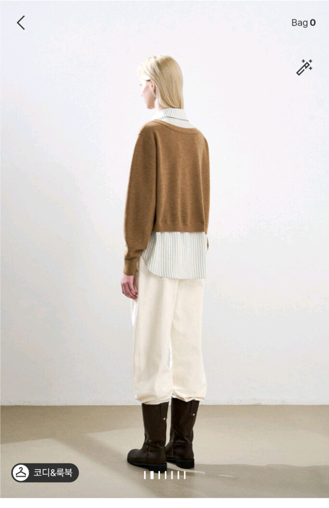 한섬 25fw신상 시스템 셔츠레이어드 가디건 프리--3