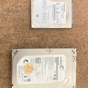 =데스크탑용 시게이트 1천기가 SATA3 HDD, 노트북용 히타치 320기가 SATA3 HDD