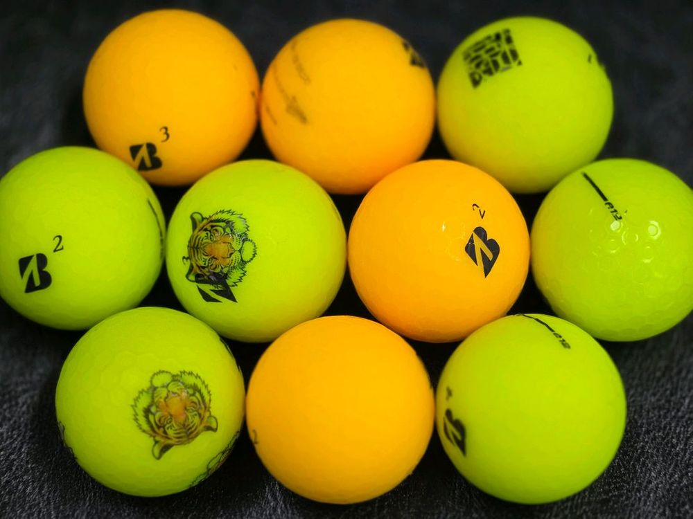 무배 브리지스톤 컨택B 컬러볼 A-급 60개 로스트볼--1