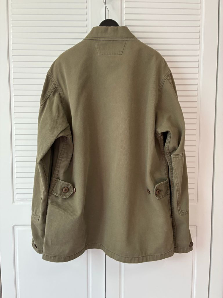 아메리칸어패럴 유니섹스 코튼 트윌 밀리터리 재킷 - 카키 / XS--2