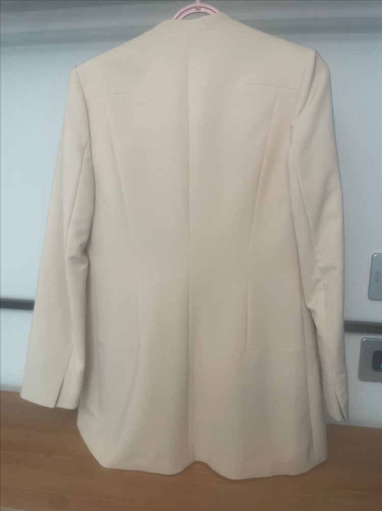 온앤온 라이트 베이지 자켓 66사이즈 롱자켓--4