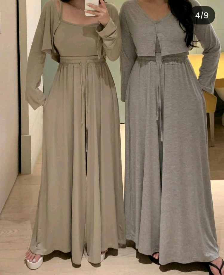 플랫퍼 나시 가디건 팬츠 세트 일괄--1