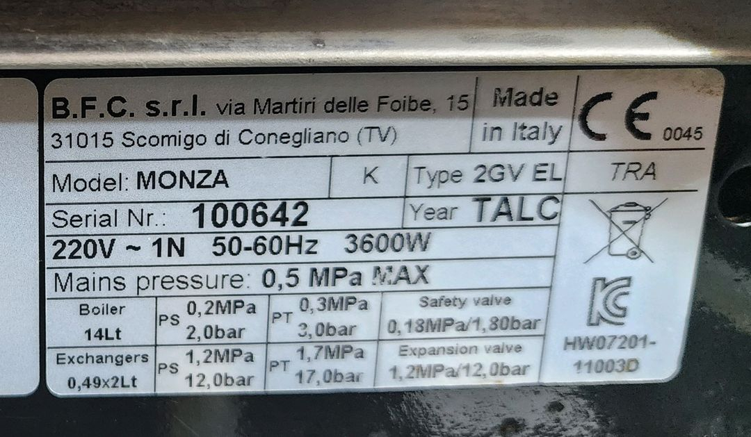 (BFC) 몬자K 2그룹 업소용 커피머신--3