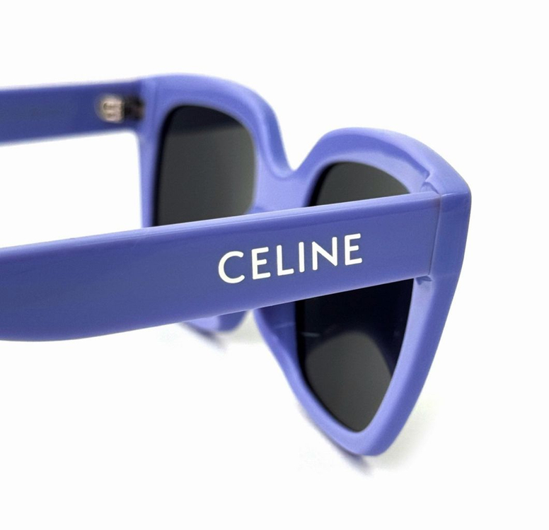 셀린느 모노크롬 03 스퀘어 아세테이트 선글라스 퍼플--4