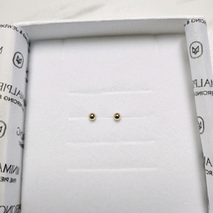 14k 골드 볼 피어싱 1쌍 (새제품)