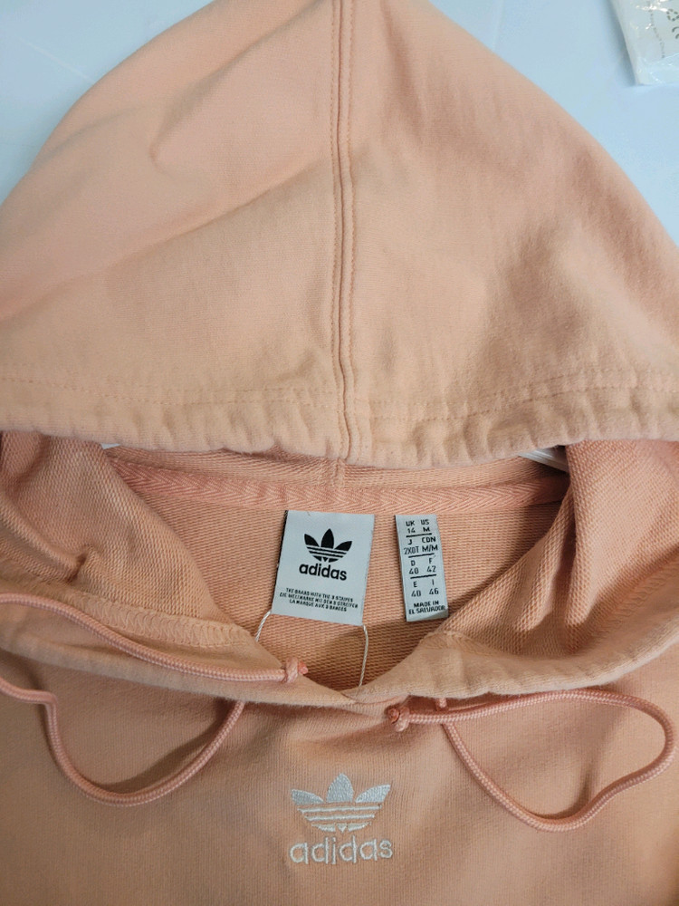 아디다스 후드 크롭티 여성 M--4