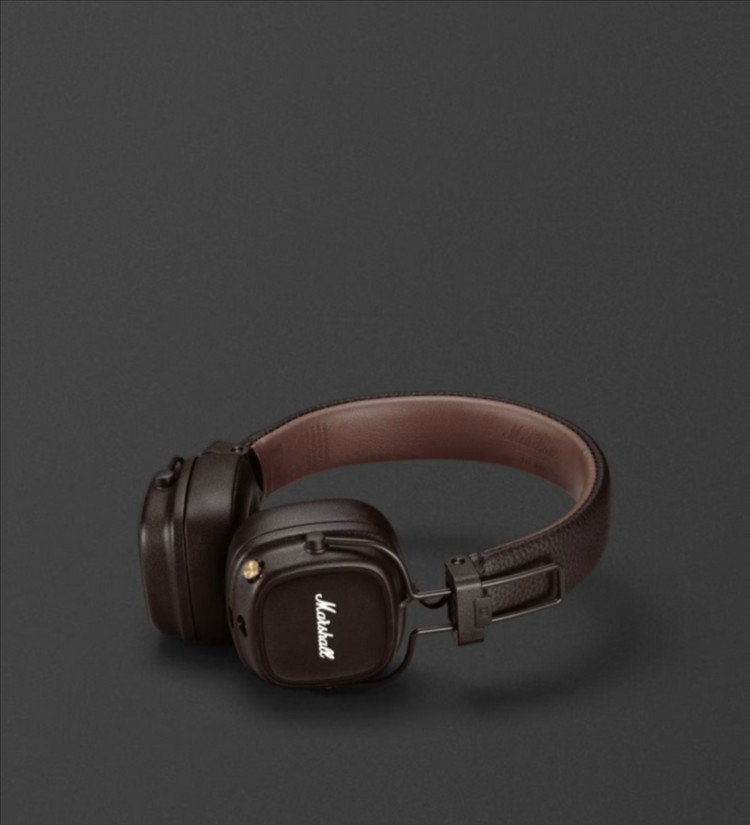 (미개봉 새상품) 마샬 Major IV 블루투스 헤드폰 브라운색상(정품)--3