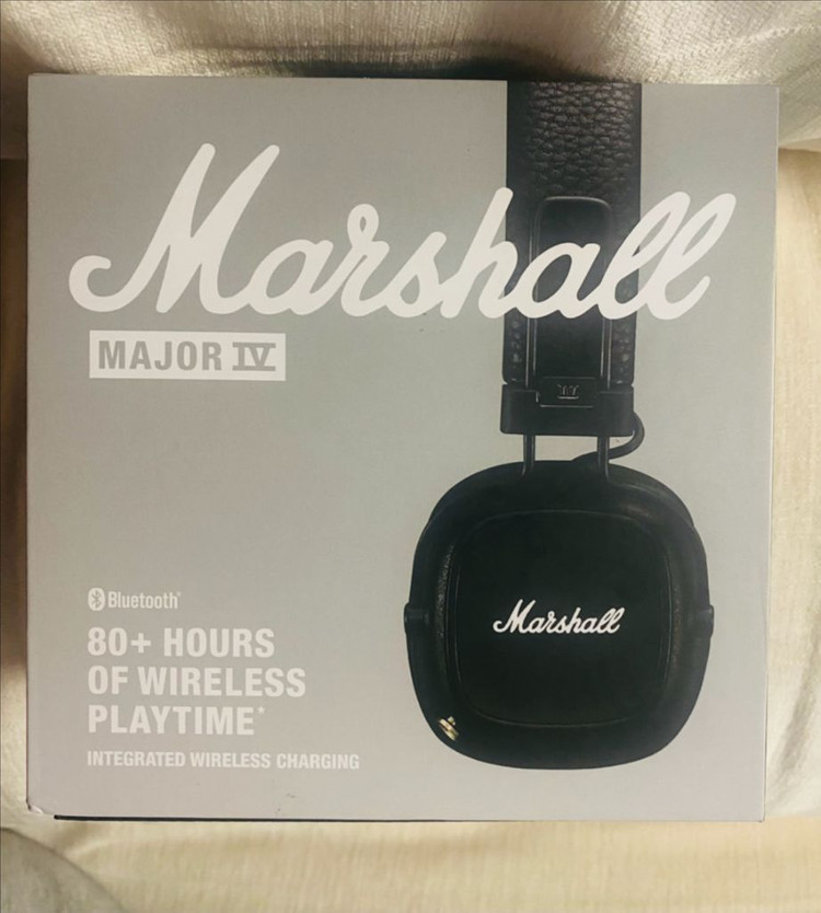 (미개봉새상품) 마샬 Major IV 블루투스 헤드폰 정품 블랙 메이저--6