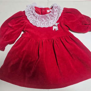 베베드피노 벨벳 레드원피스 사이즈85