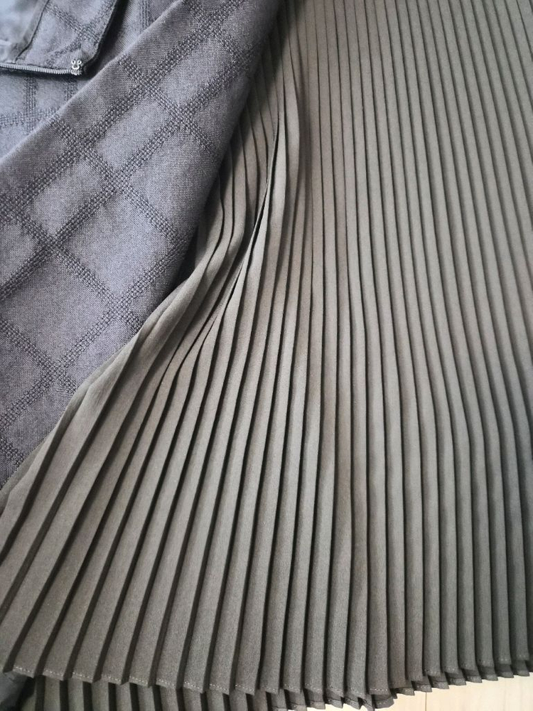 스튜디오 톰보이 아뜰리에 랩 스타일 플리츠 스커트 (네이비)--4