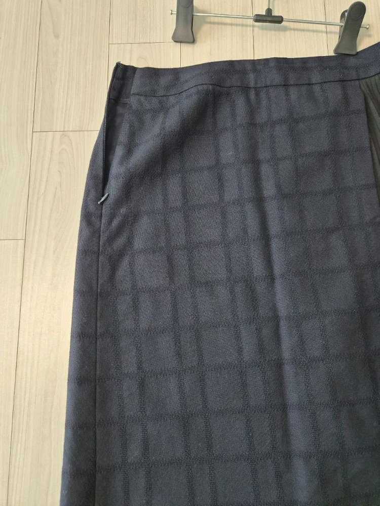 스튜디오 톰보이 아뜰리에 랩 스타일 플리츠 스커트 (네이비)--5