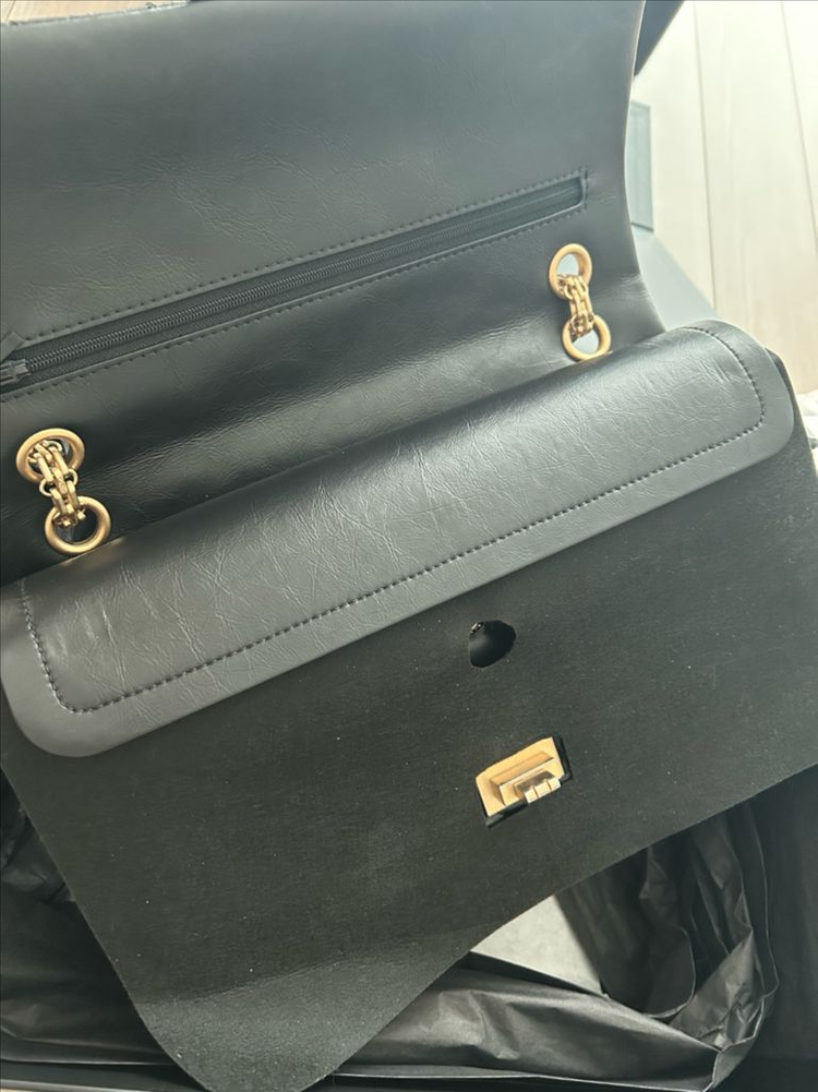 샤넬 2.55빈티지 라지 금장(가로28)--2