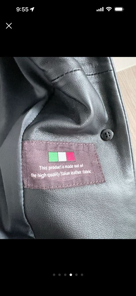 (마지막가격)GGPX 천연양가죽 자켓 55사이즈--3