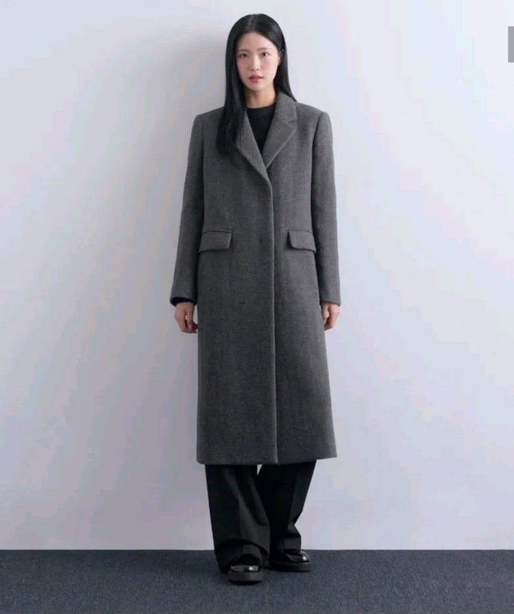 무신사 여성 울 롱코트 s 이미지