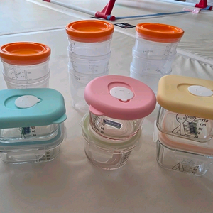 글라스락 이유식유리용기6개셋트 베베락240 8개 일괄