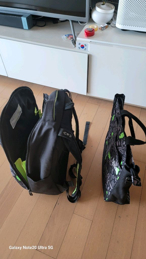 노스페이스 책가방 실내화가방--4