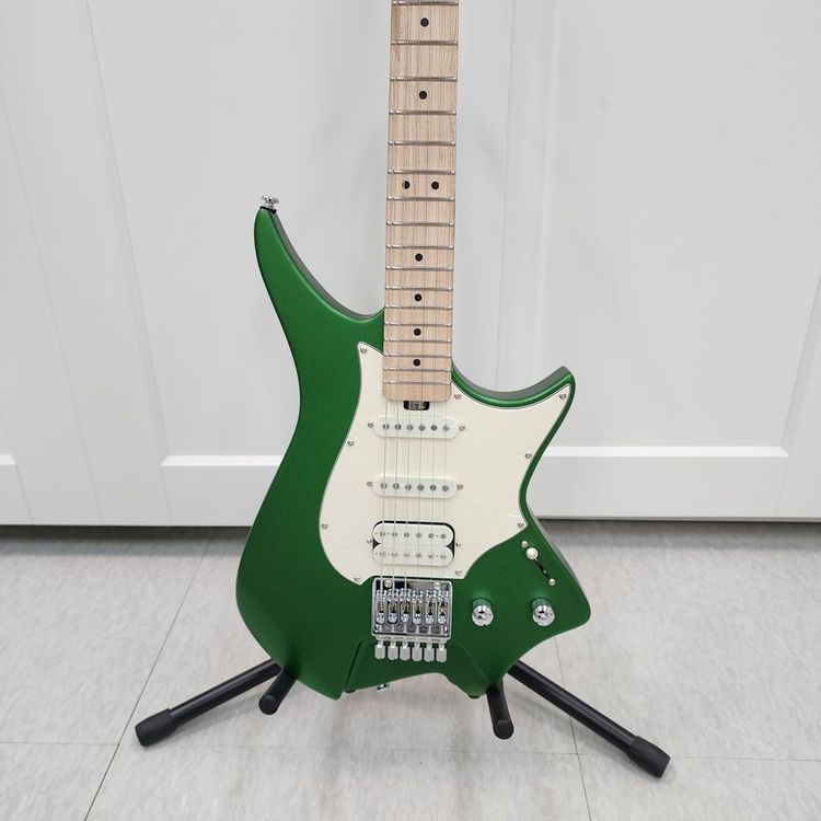 헥스 헤드리스 스트랫 일렉기타 NS100 그린--2