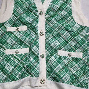 타임 간절기트위드조끼