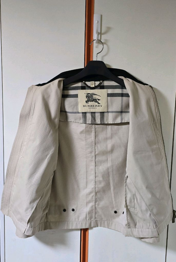 버버리 남성 면 봄버 자켓 S--1