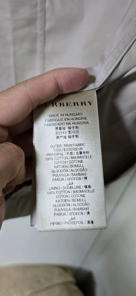 버버리 남성 면 봄버 자켓 S--9