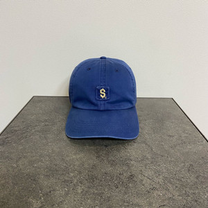 (OS) 슈프림 6패널 볼캡 모자 달러 로고 워시드 네이비