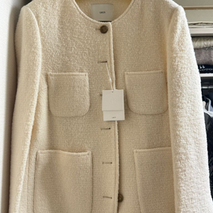 유메르 부클마틸다 트위드 아이보리 L 새상품