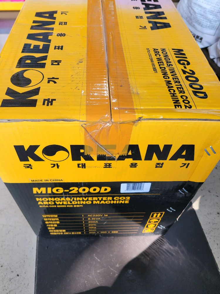 코리아나용접기 논가스용접기 MIG-200D 새상품 판매합니다--1