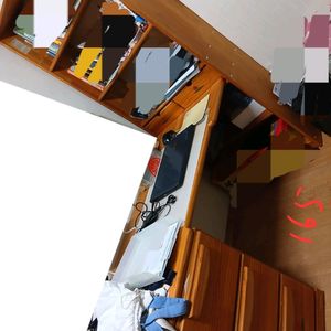 책상 책장 세트