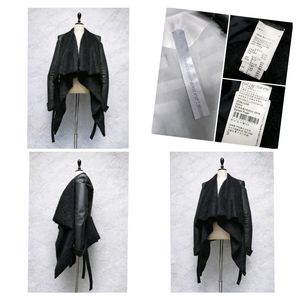 (정품) 가레스퓨 가죽 자켓 / 양가죽 알파카 모헤어