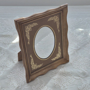 빈티지거울 앤틱거울 우드거울 벽거울 사각거울 빈티지프레임 플로럴거울