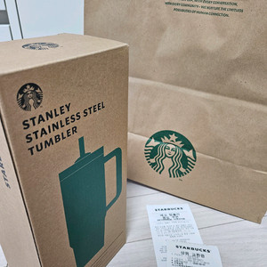 새상품) 스타벅스 SS 스탠리 시그니처 켄처 텀블러 887ml