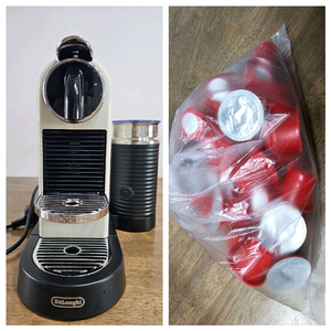 (택포) 드롱기 네스프레소 캡슐커피머신 에어로치노