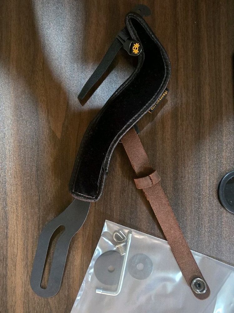 (미사용) SPIDER PRO Hand Strap 스파이더 프로 핸드 스트랩 V1 구형 브라운 가죽 스트랩--1
