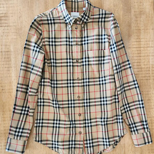 버버리 빈티지 체크버튼 다운셔츠 8022284