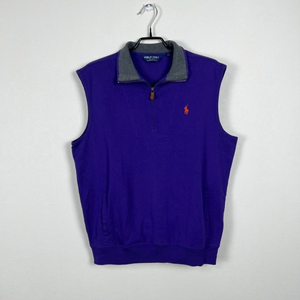 폴로 골프/퍼플 오버핏 면 조끼 남L XL 100 105/라덴