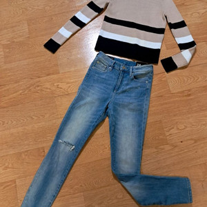 <명품> 알마니 니트, 청바지 2종 (여성 55사이즈, 24사이즈)