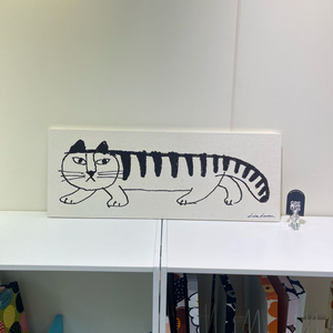 리사라르손 스파이키 고양이그림 모노톤 중형 캔버스액자(전시품) 이미지