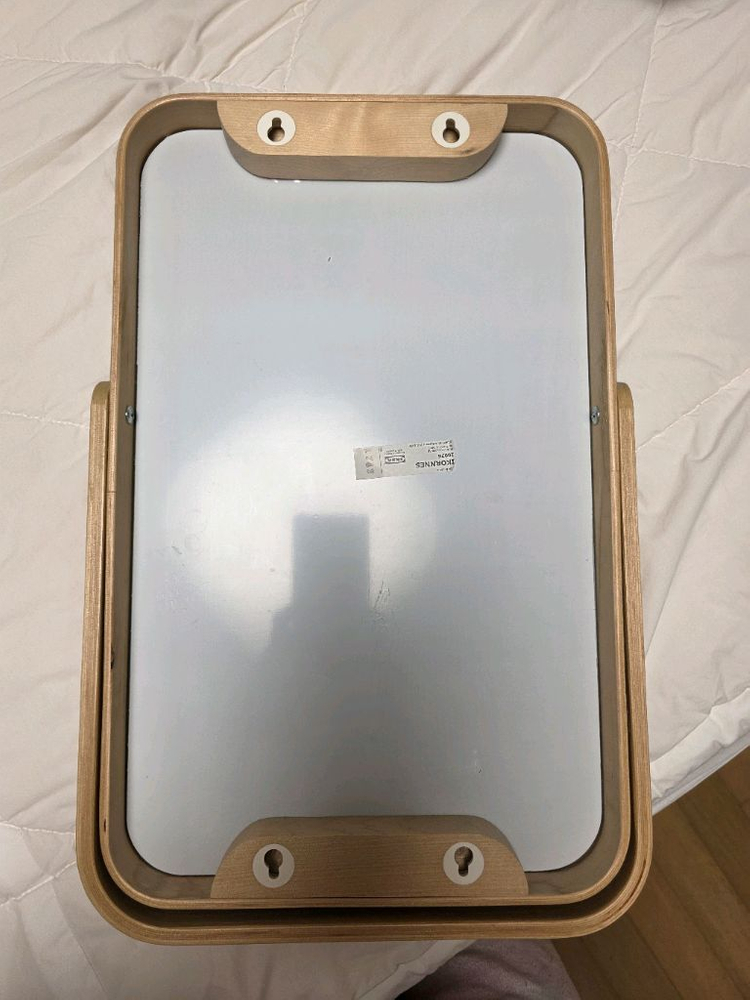 이케아 원목 거울--1